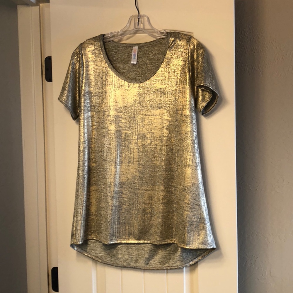 Elegant LuLaRoe Classic in Metallic Gold size S